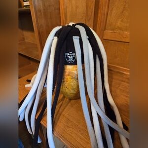 NFL Raiders Black and White Dreadlock Hat